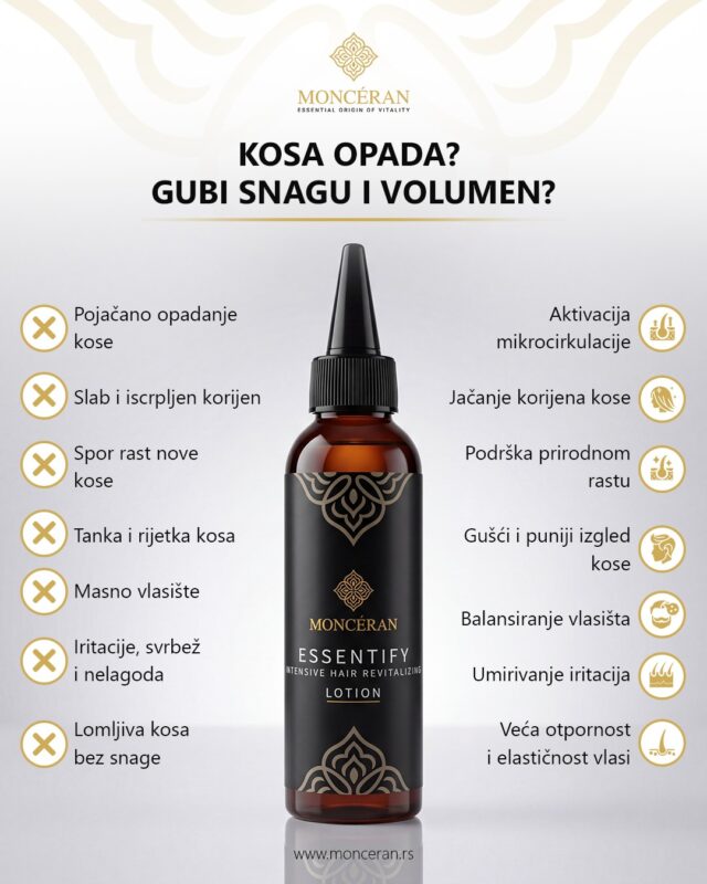 Kako ojačati korijen i potaknuti rast nove kose - Monceran losion protiv opadanja kose